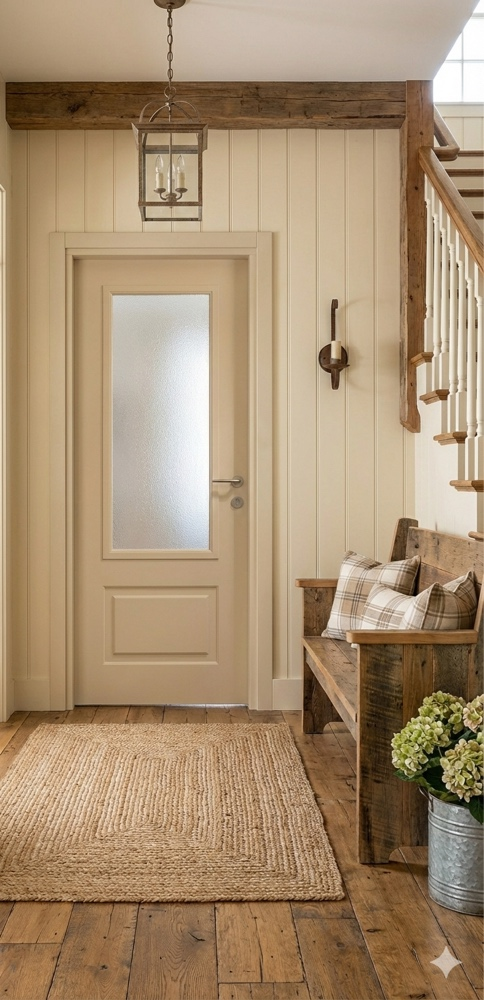 Style Glazed Door Installed in Luxury Hallway